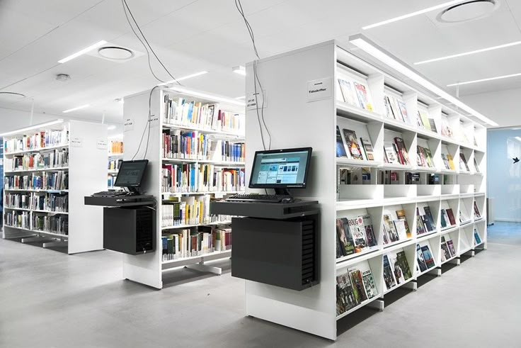 Library shelves